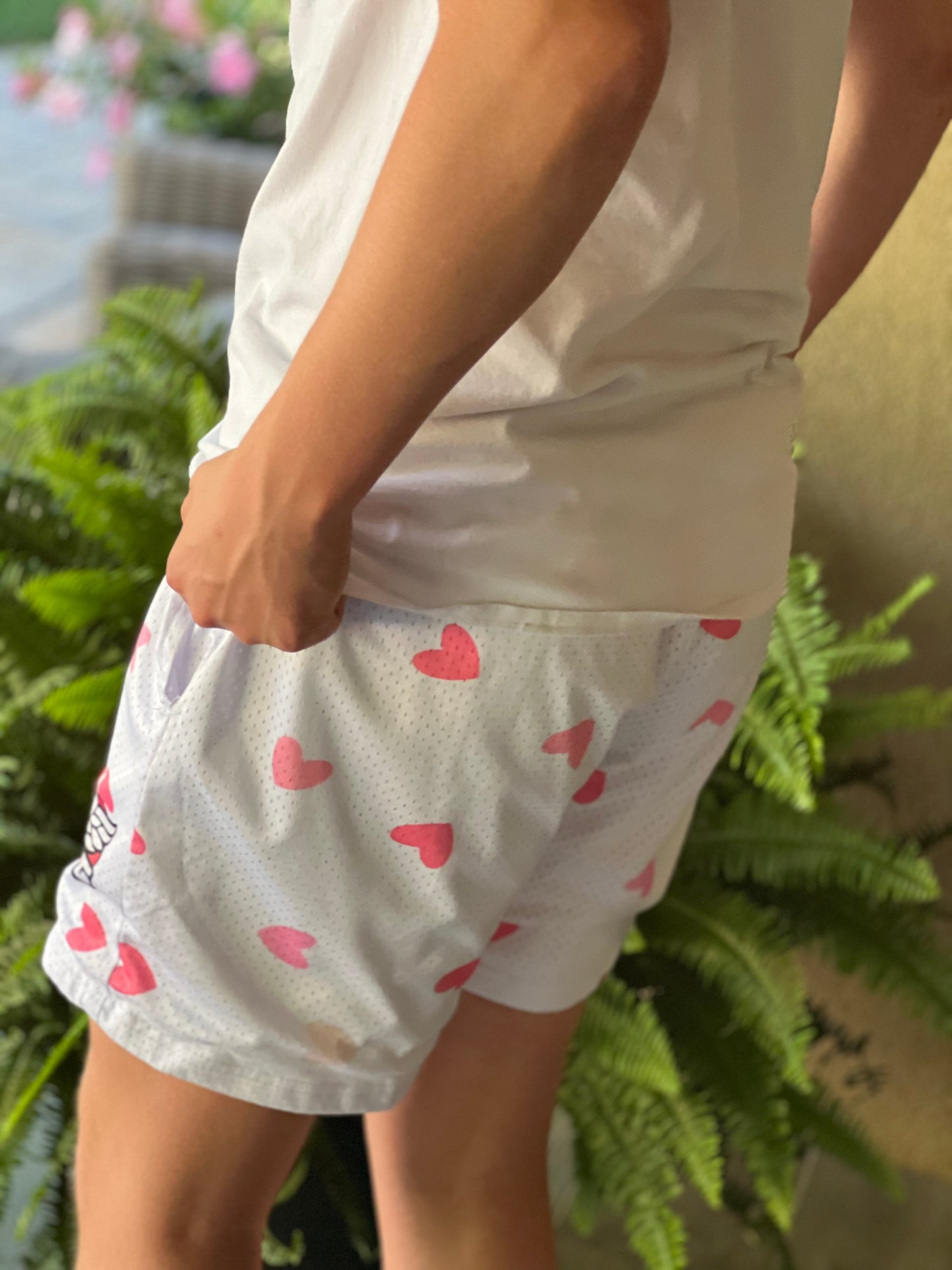 C.O.D "Heart" Mesh Shorts